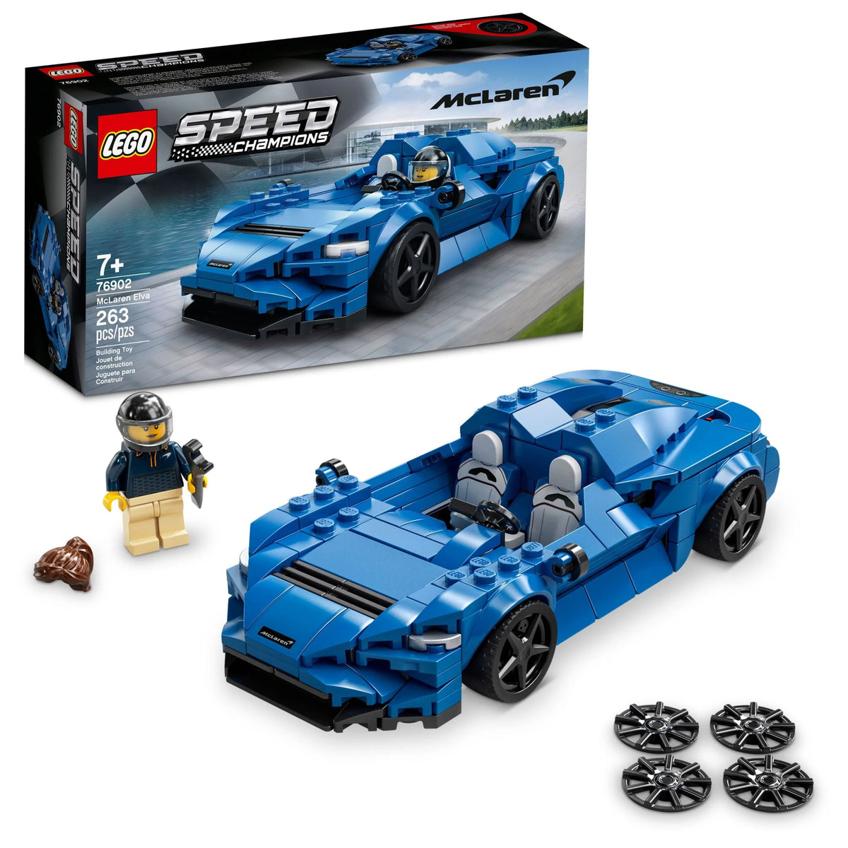263 Pieces Buildable Toy Car W3768