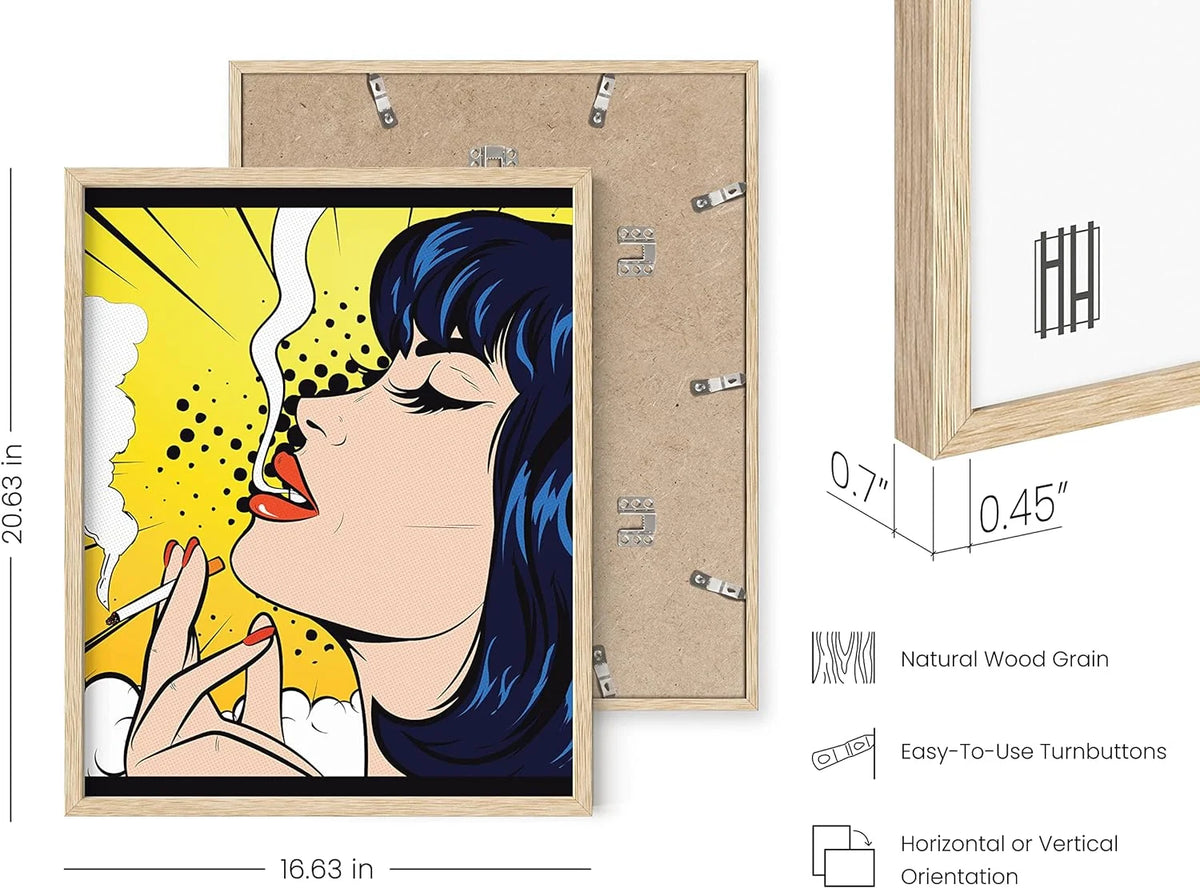 Yellow Smoker Wall Art Print 16x20 A542339