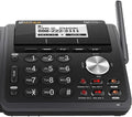2-Line Expandable Cordless Phone with Answering System, 6 Handsets, Black T204
