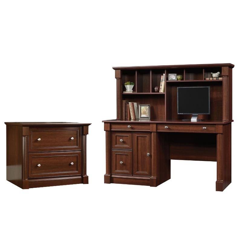 2 Piece Office Set with Computer Desk and File Cabinet L80390