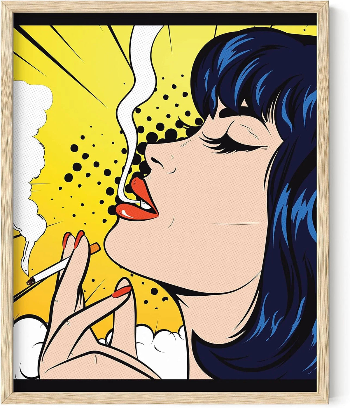 Yellow Smoker Wall Art Print 16x20 A542339