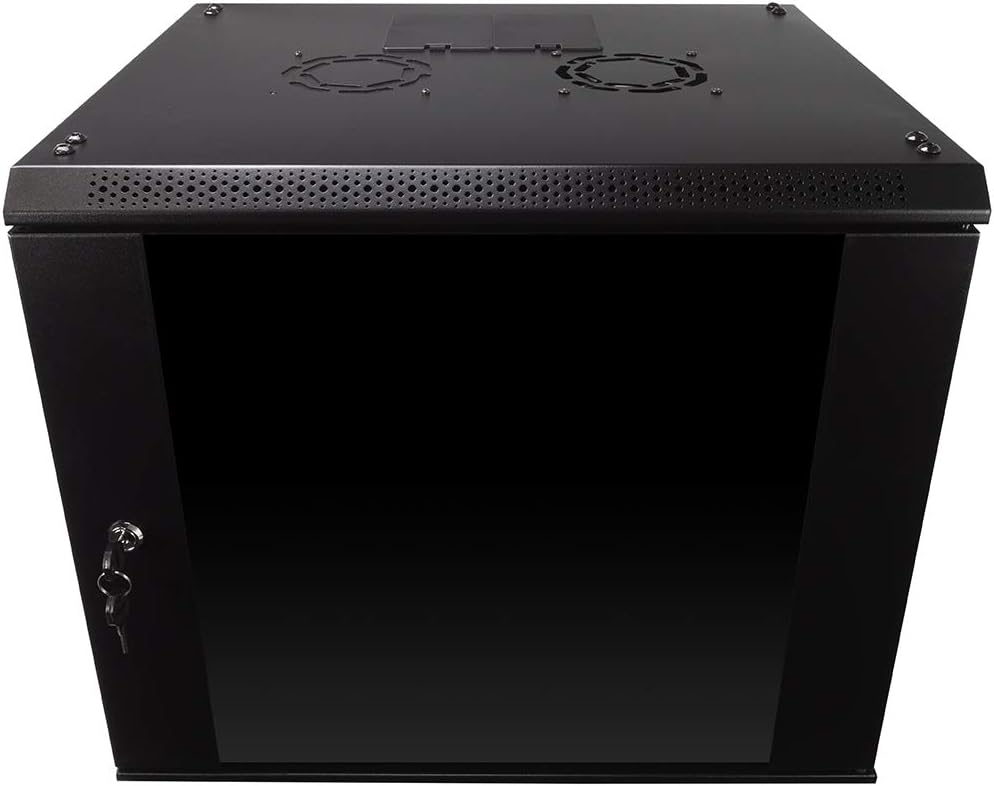 9U Wall Mount Server Cabinet Network Enclosure with Fan D469082