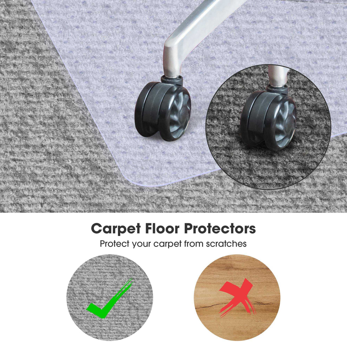 PVC Floor Mats 60"x46" 2 Pack Y17035