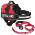 Emotional Support Dog Vest Harness with Reflective Straps and Matching Leash Set Z678