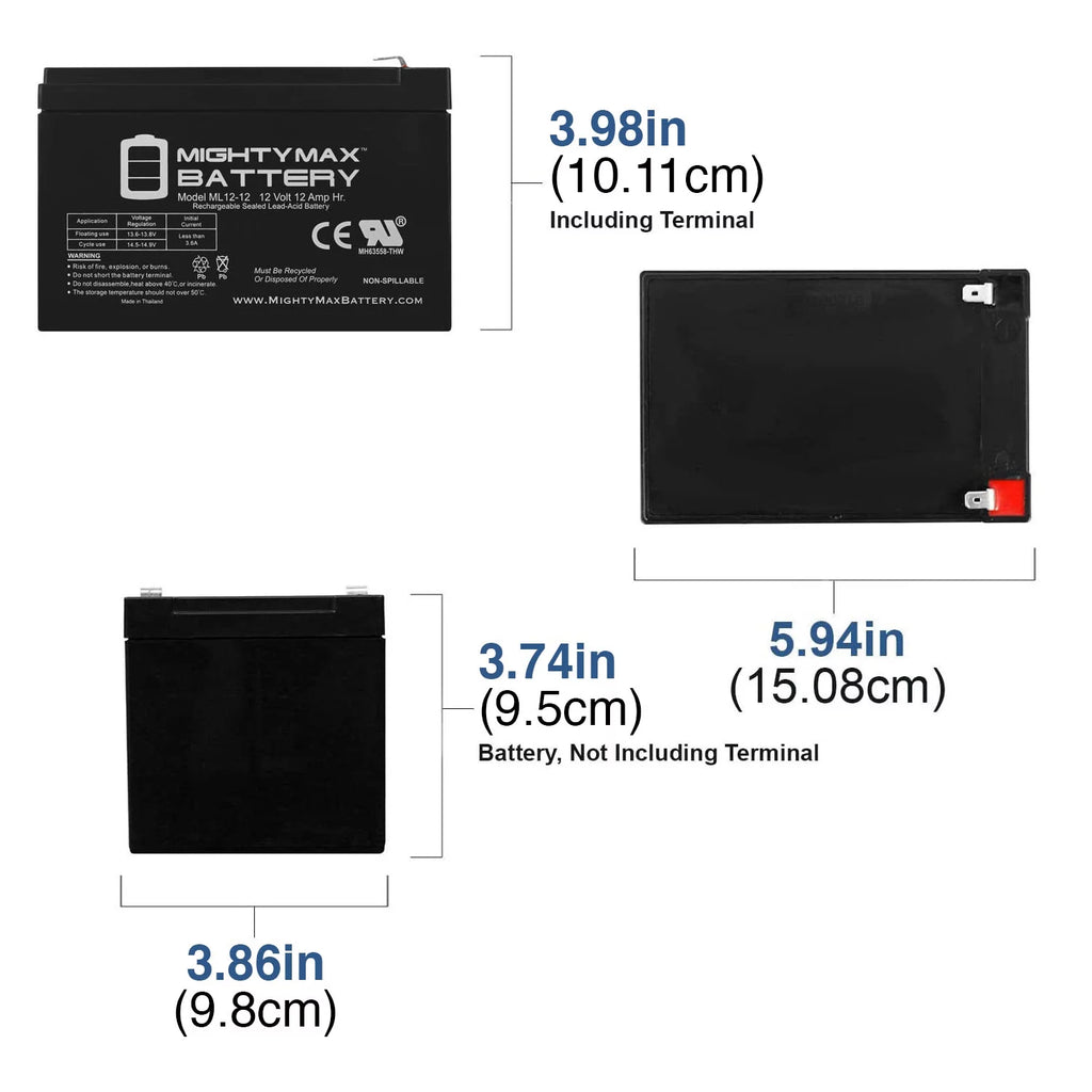 12V 12AH Battery with Charger H45652