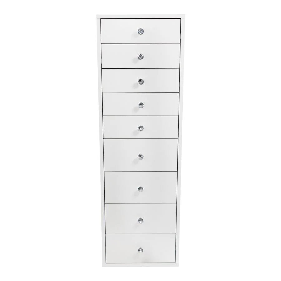 Light Pink 9 Drawer Makeup Vanity Storage C76499