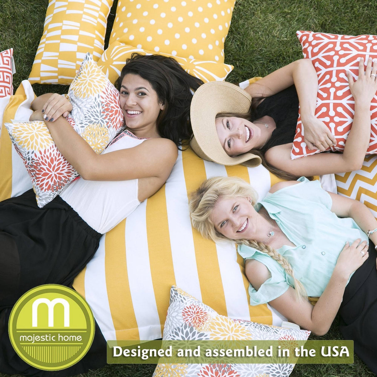 Polka Dot Large Classic Bean Bag Chair Lime Green X629