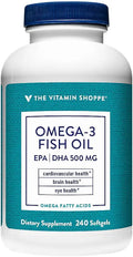 Omega 3 Fish Oil 1000mg 240 Softgels W395564