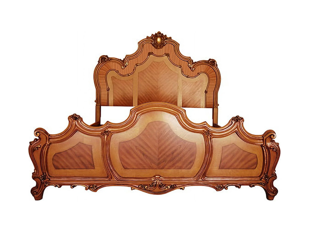 California King Bed Honey Oak Finish O861