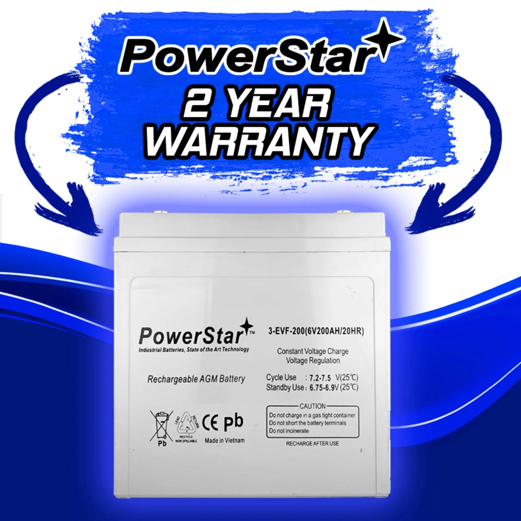 6 Volt 200AH Sealed AGM Deep Cycle Battery V54051