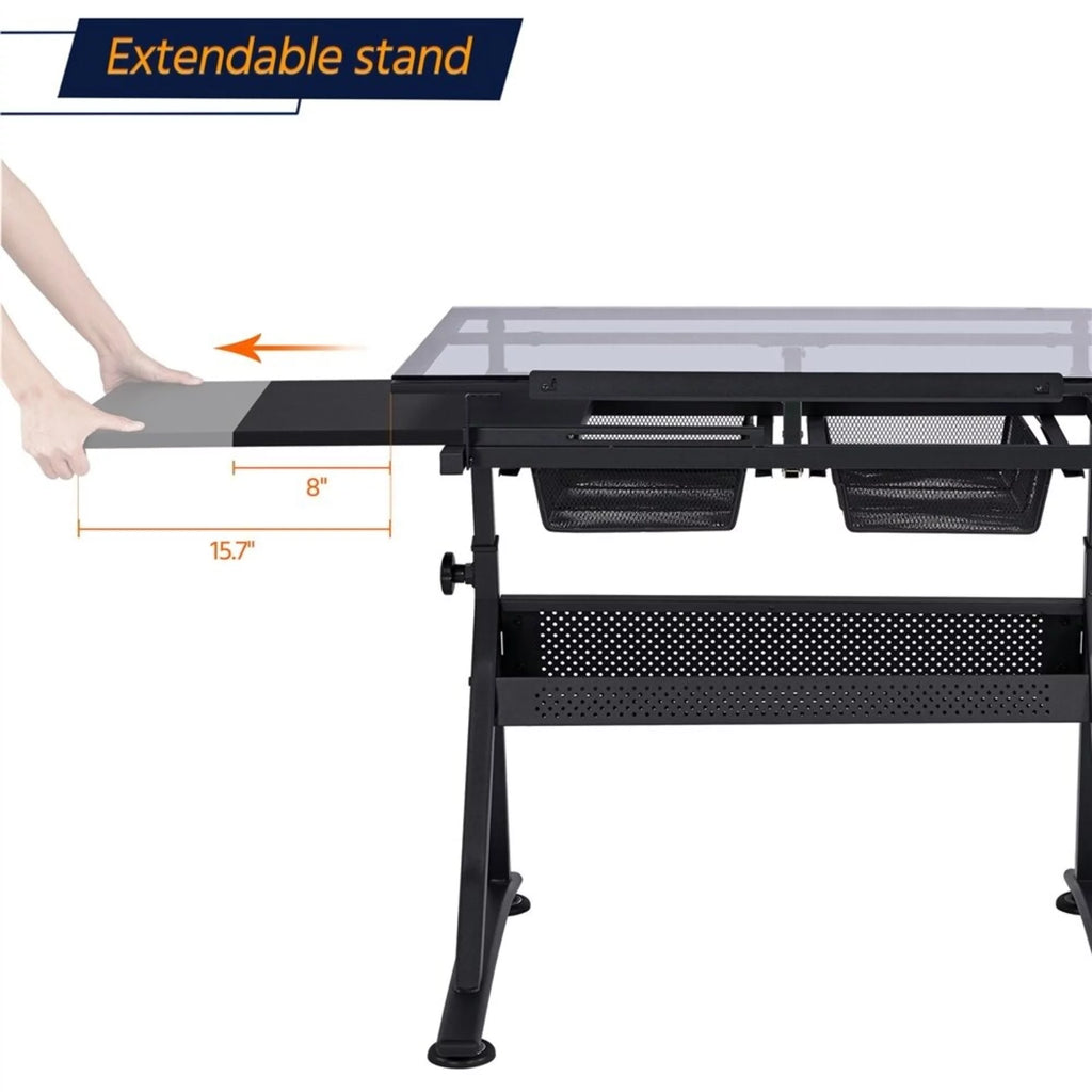 Height Adjustable Drawing Desk with Chair O20446