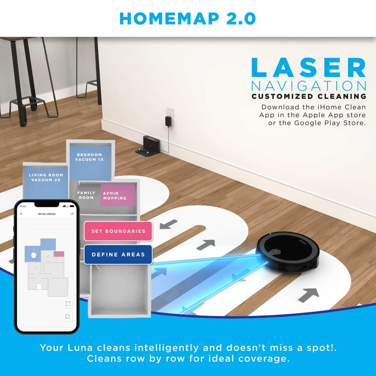 2-in-1 LIDAR Robot Vacuum and Vibrating Mop O332