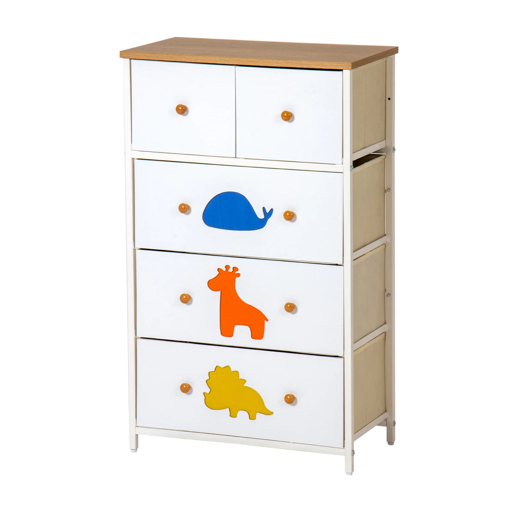 White 5 Drawer Dresser X489