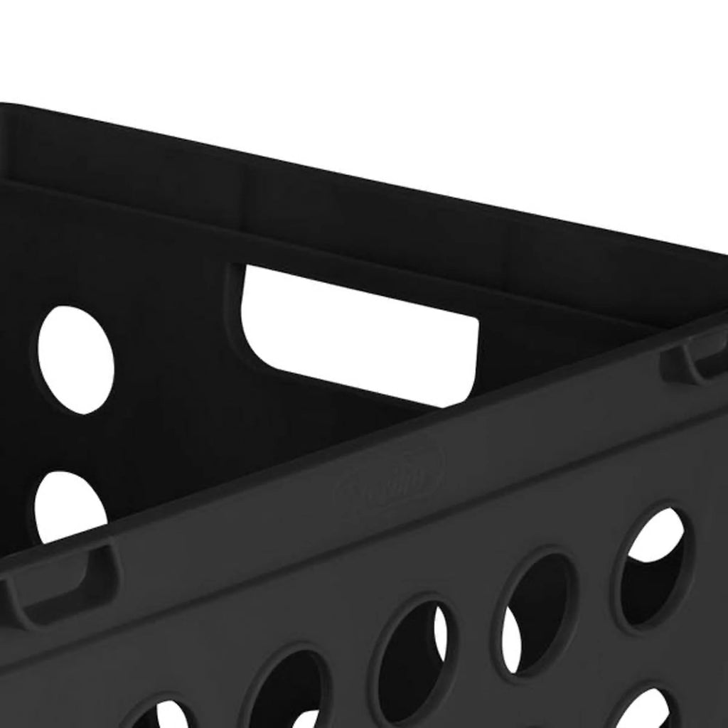 Stackable Storage Crate Organizer Bins with Handles, 18 Pack A607391