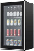 120 Can Beverage Refrigerator Glass Door Stainless Steel C1384