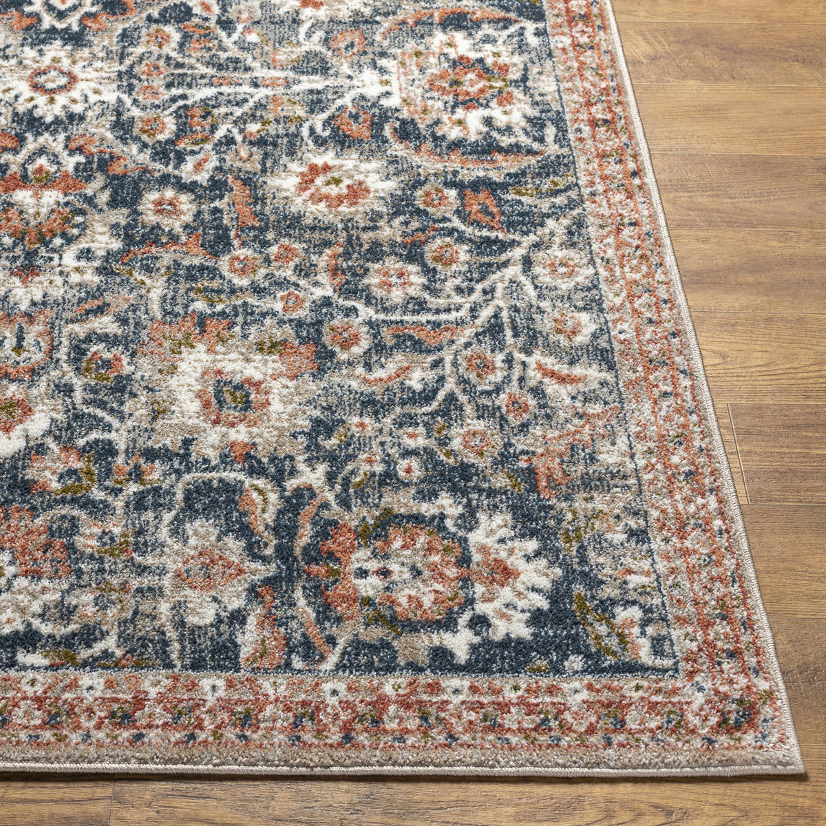 White Multi Gray Area Rug B882