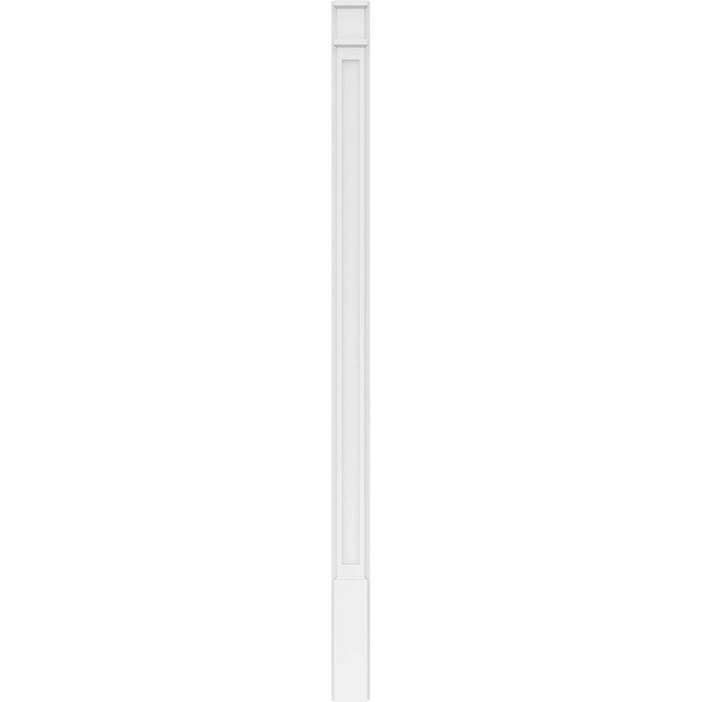 Flat Panel PVC Pilaster with Decorative Capital & Base (Pair) S887