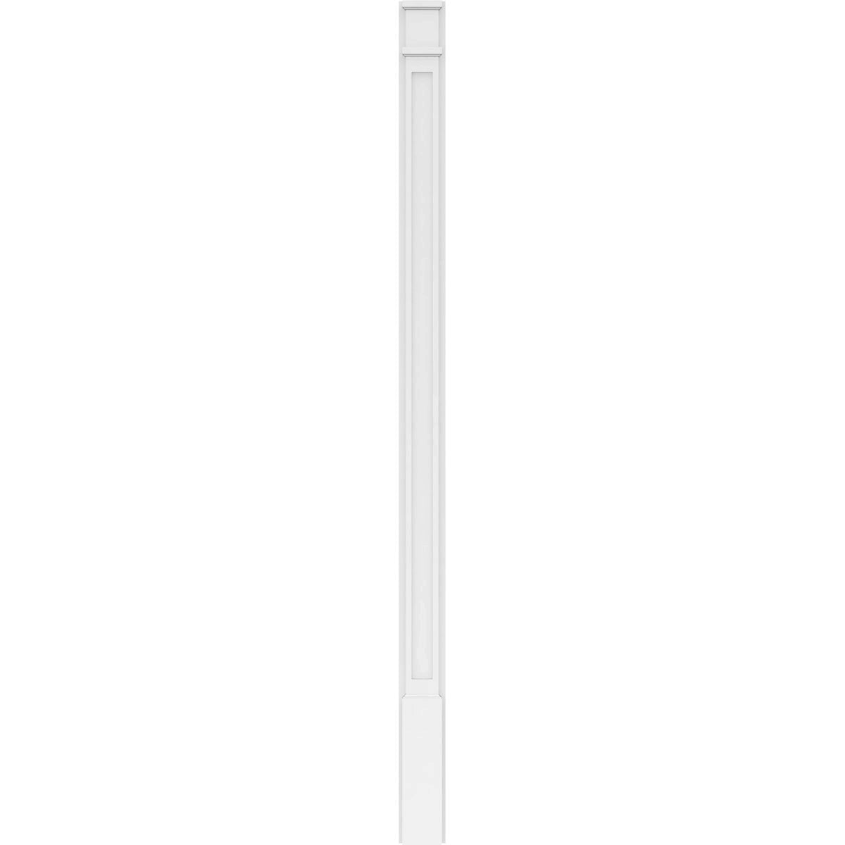 Flat Panel PVC Pilaster with Decorative Capital & Base (Pair) S887