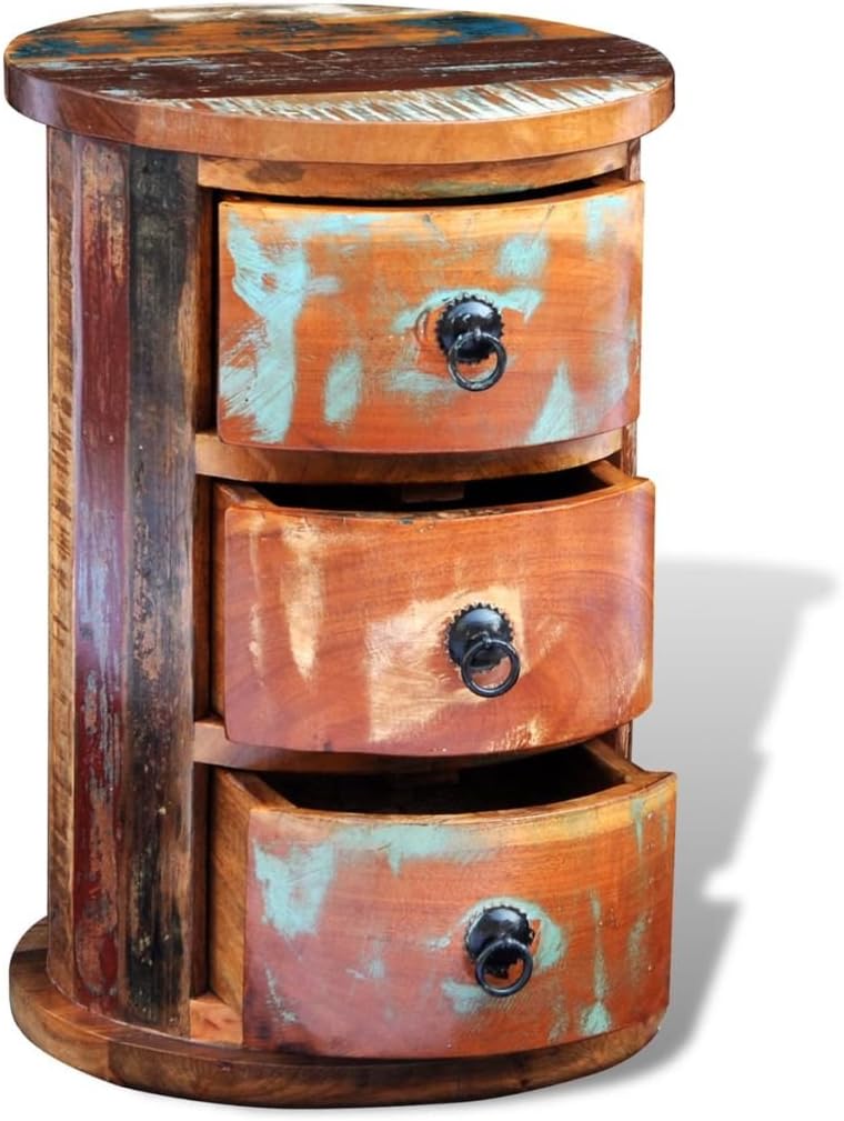 Reclaimed 3 Drawer Solid Wood Cabinet M96375
