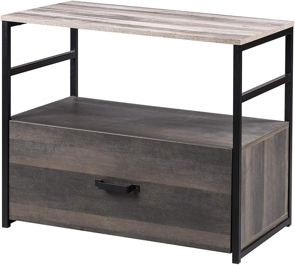 Lateral File Cabinet with Shelf and Drawer W8841