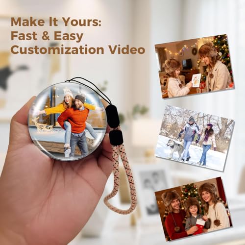 White 2.7" Crystal Ball Video Player Lamp V5302