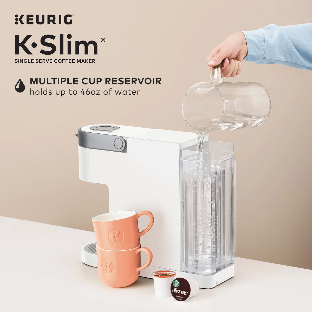 Single-Serve K-Cup Pod Coffee Maker, Black B153