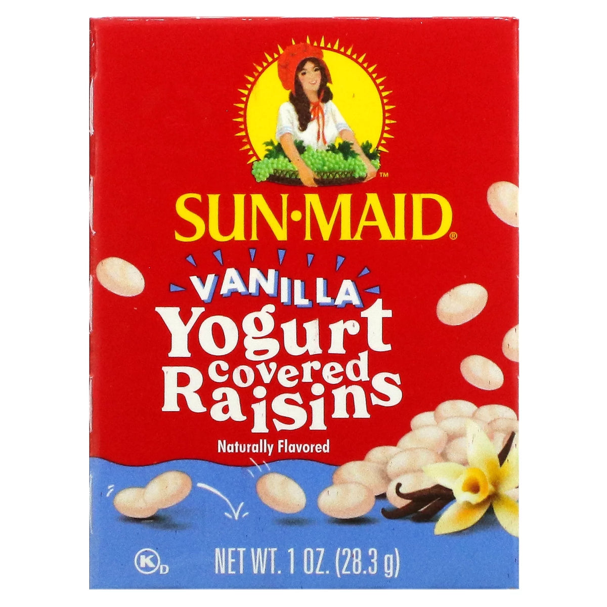 Yogurt Covered Raisins Vanilla 6 Boxes 1 oz H7834