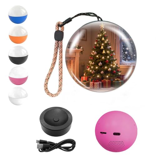White 2.7" Crystal Ball Video Player Lamp V5302