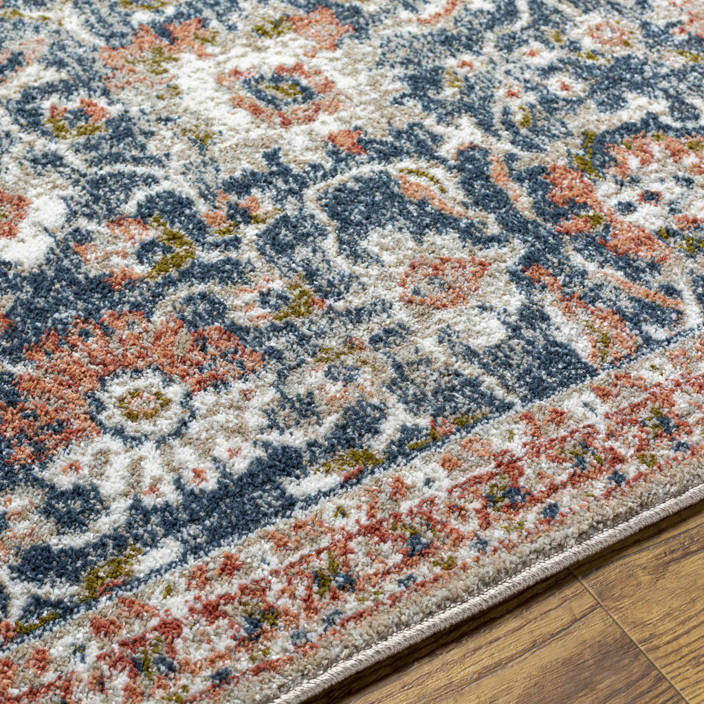 White Multi Gray Area Rug B882