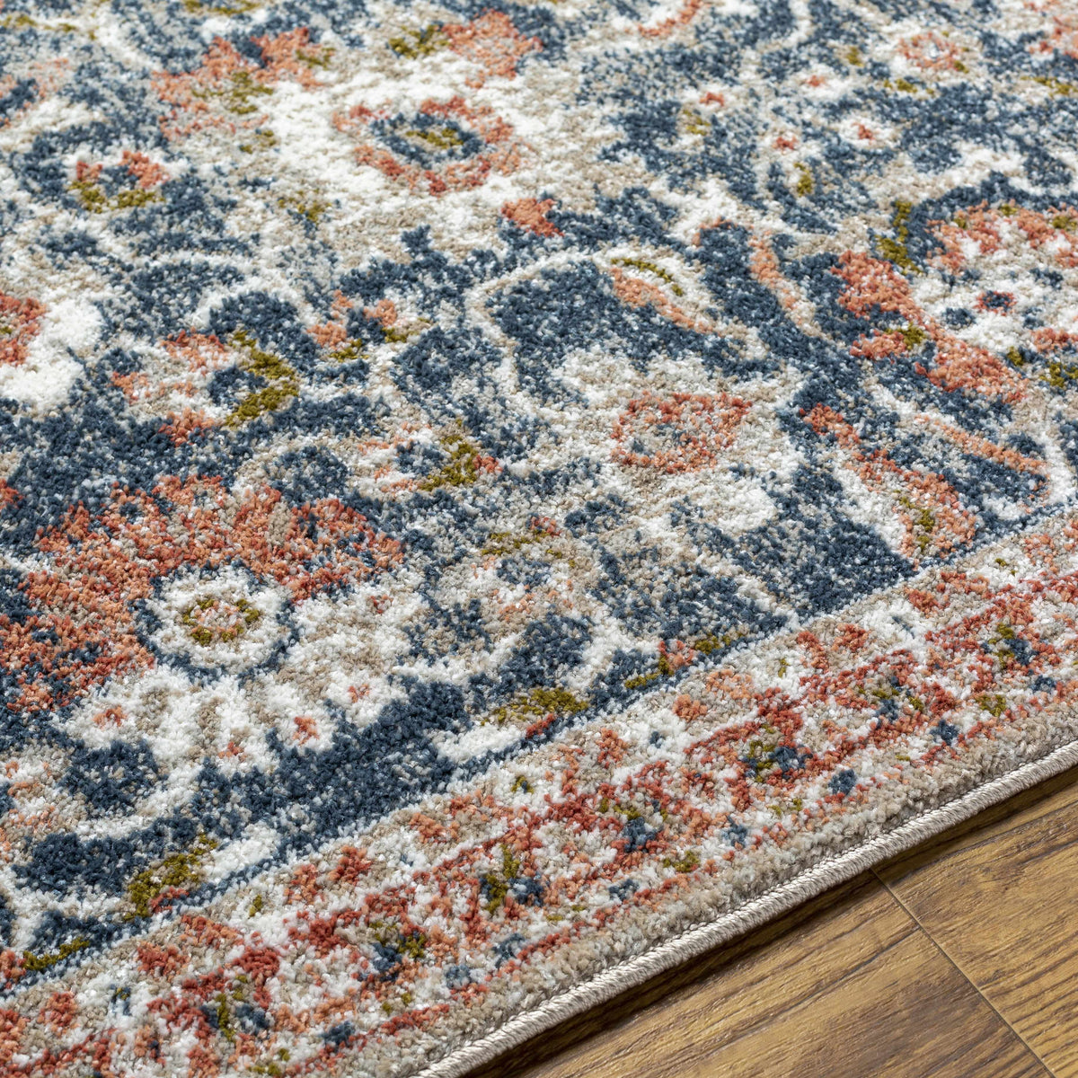 White Multi Gray Area Rug B882