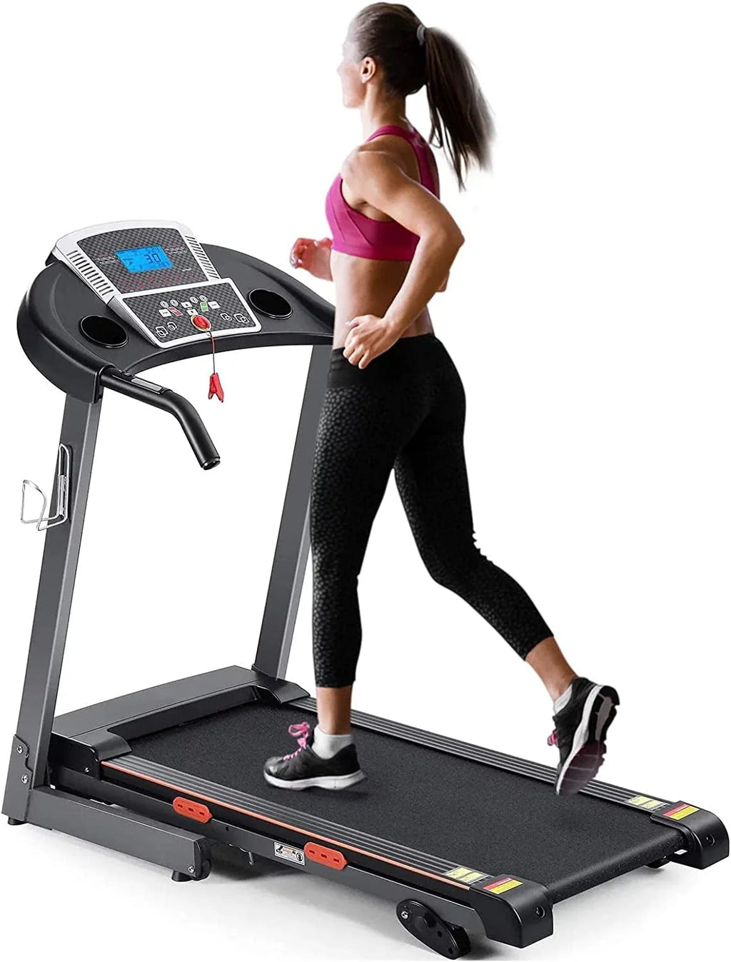 Foldable Electric Treadmill with 15 Pre-Set Programs Q5104
