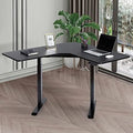 L Shaped Dual Motor Electric Height Adjustable Standing Desk P177