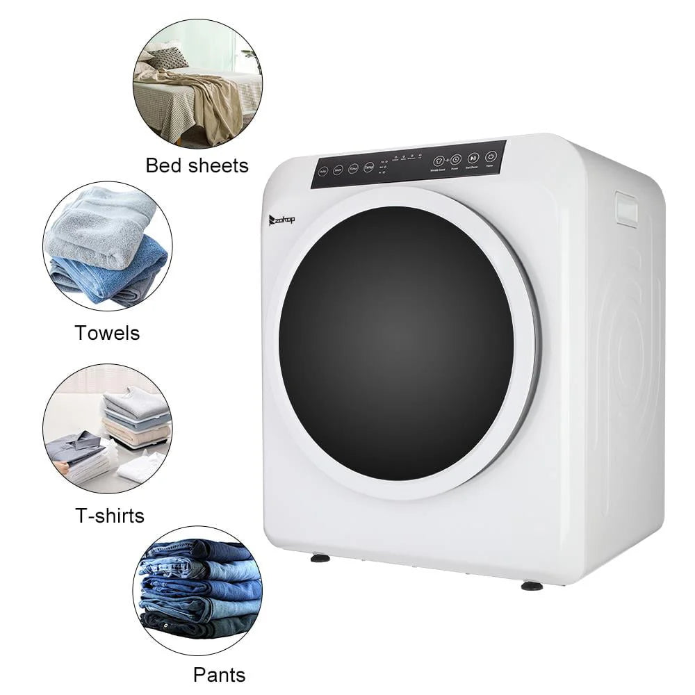 White 13lbs Electric Compact Tumble Dryer Z3390
