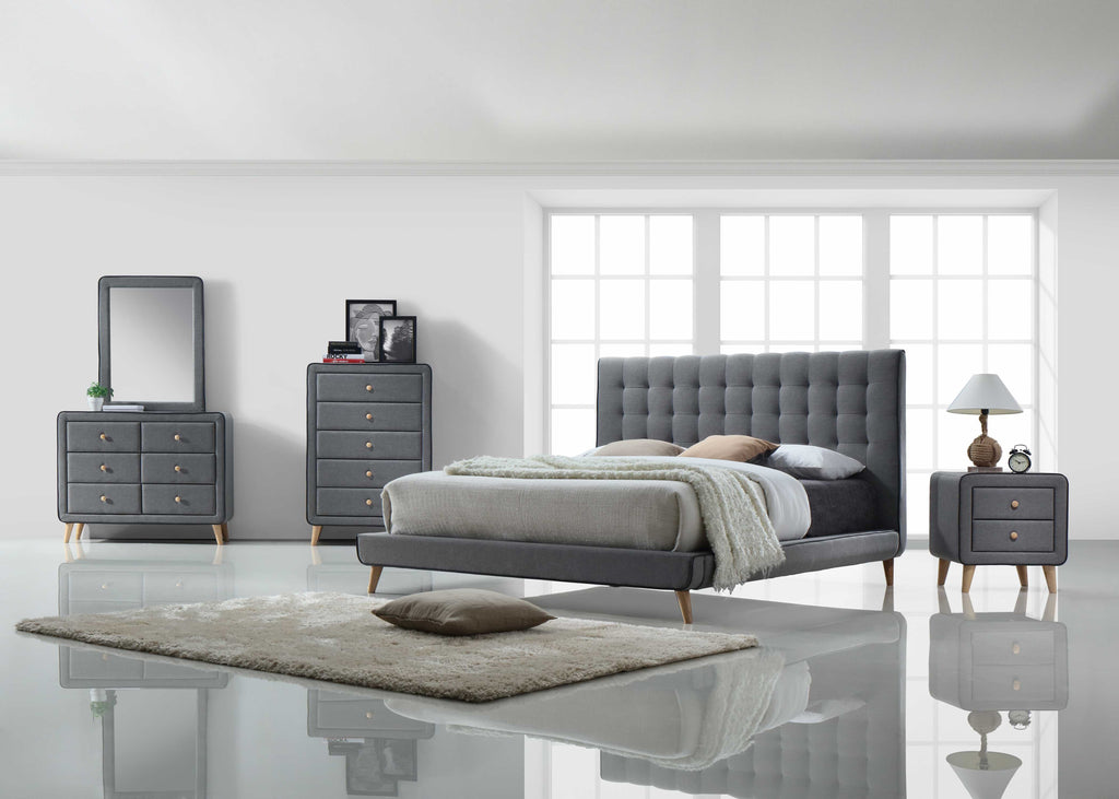 Light Gray Fabric Chest A320594