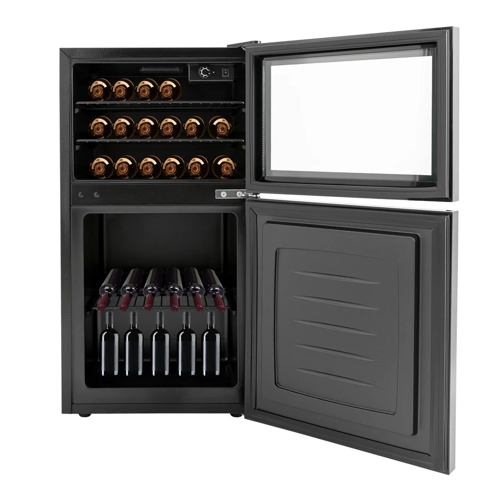 34 Inch Dual Zone Wine Cooler Beverage Refrigerator G440056