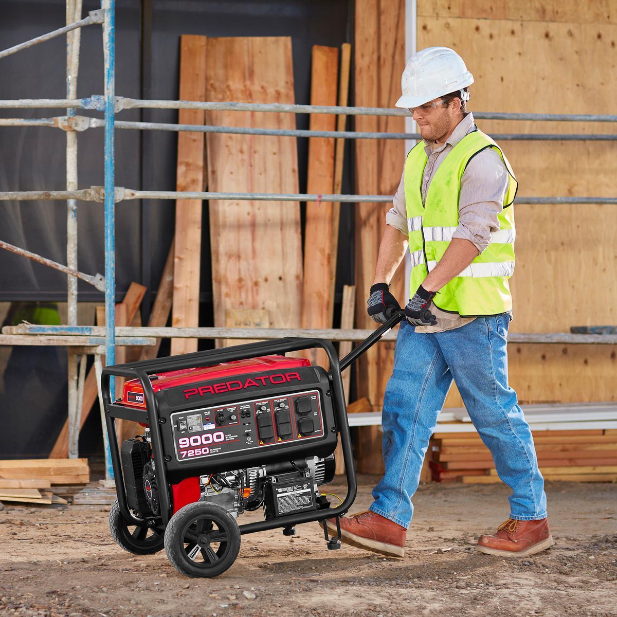 9000 Watt Gas-Powered Portable Generator V26186