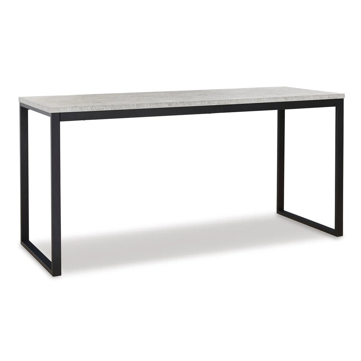 63 Inch Faux Concrete Melamine Top Home Office Desk T444852