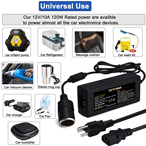 12V/5A 60W AC to DC Converter Car Outlet 110-240V to Cigarette Lighter Power Adapter J528724