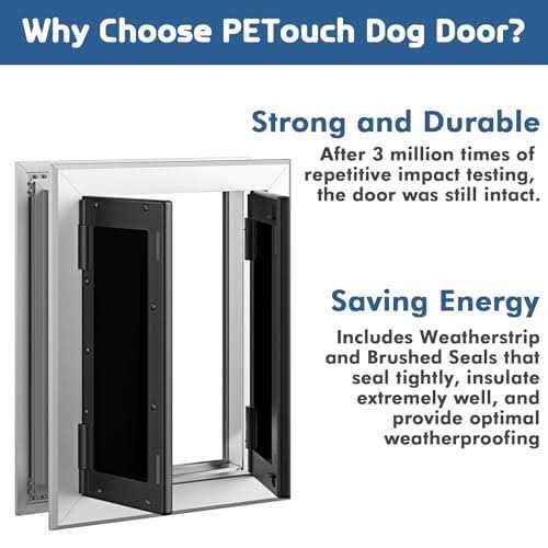 Aluminum Pet Door with Double Panels O741749