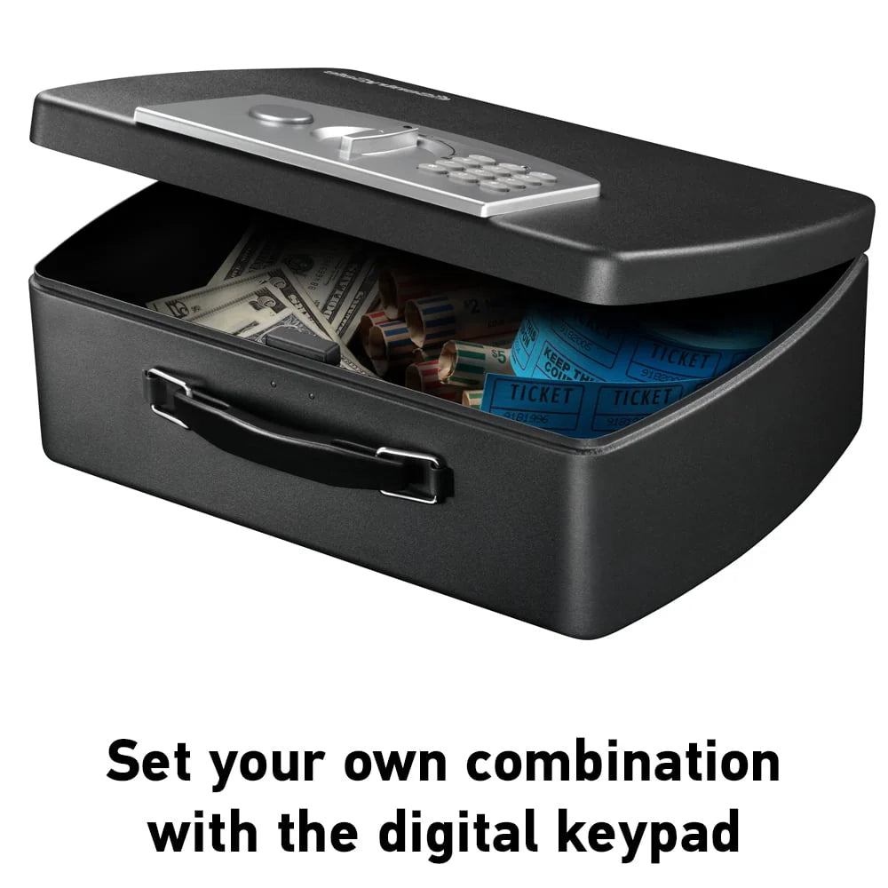 Portable Security Safe Box with Digital Keypad 0.21 Cu ft R626