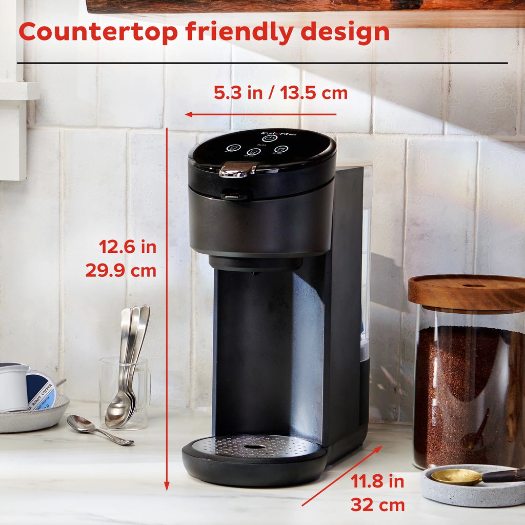 2-in-1 Single Serve Coffee Maker with 3 Brew Sizes, Black G767