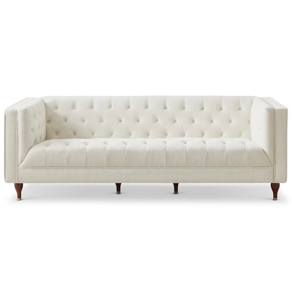 Beige Boucle Fabric Sofa J9711