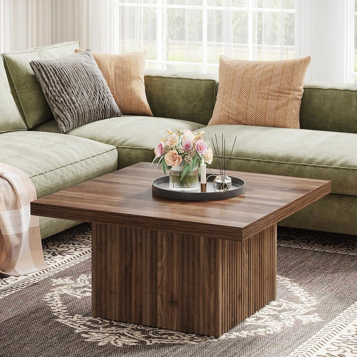 31.5" Square Mid-Century Coffee Table X919738