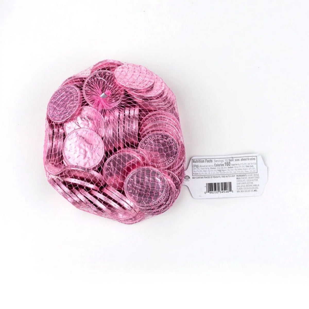 Milk Chocolate 1.5-inch Coins Pink Foil 1 LB H57620