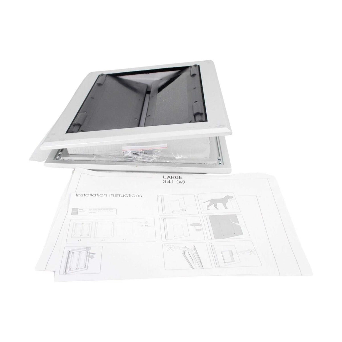 Aluminum Pet Door with Double Panels O741749