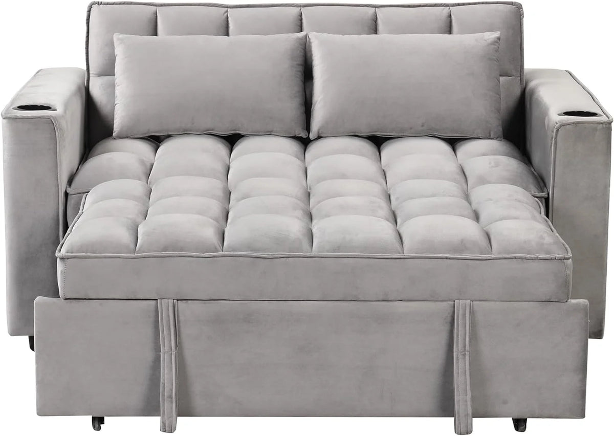 Convertible Sofa Couch with Pull Out Bed D3367