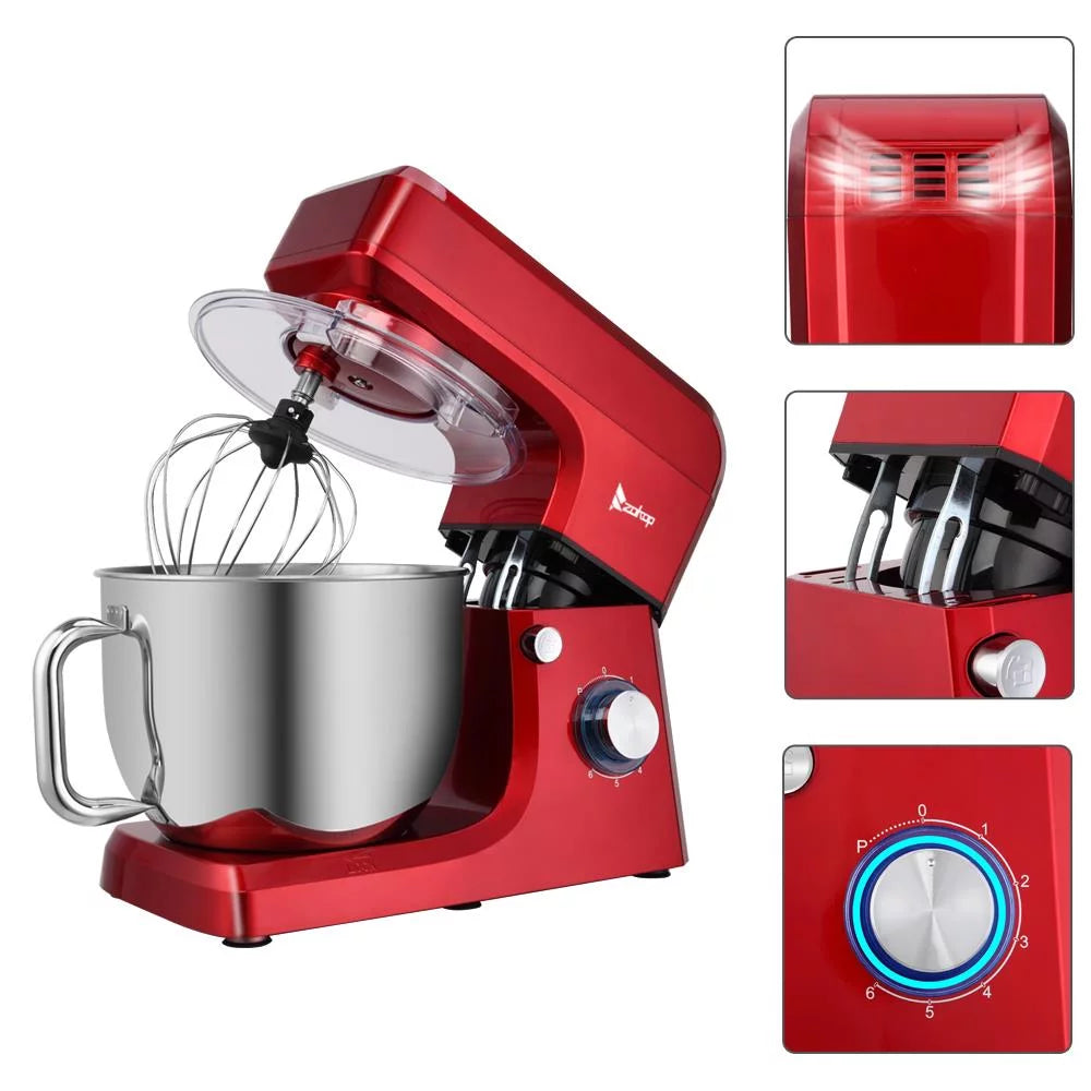 7L Mixing Pot With Handle Red N2921