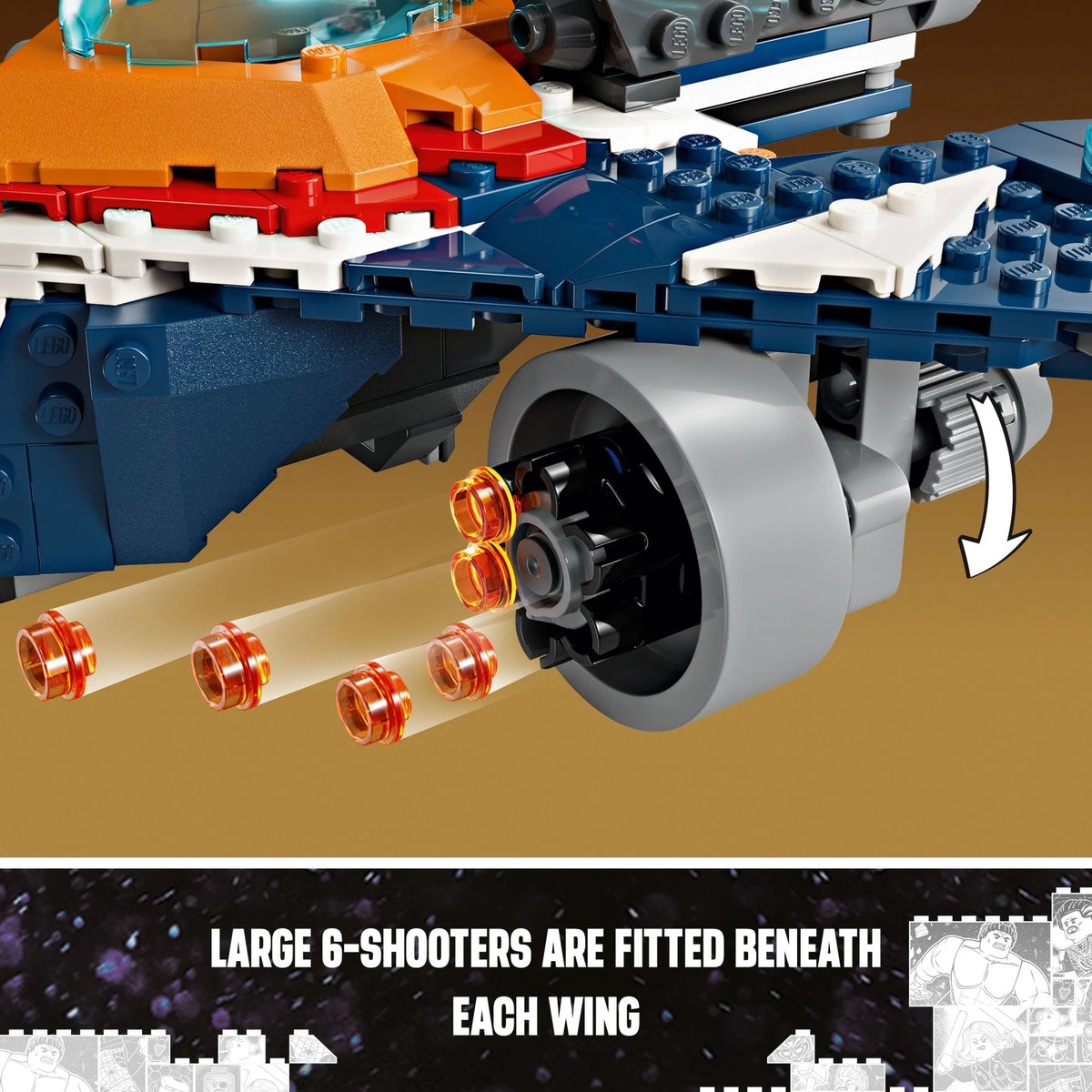 Buildable Super Hero Spaceship Toy E504315