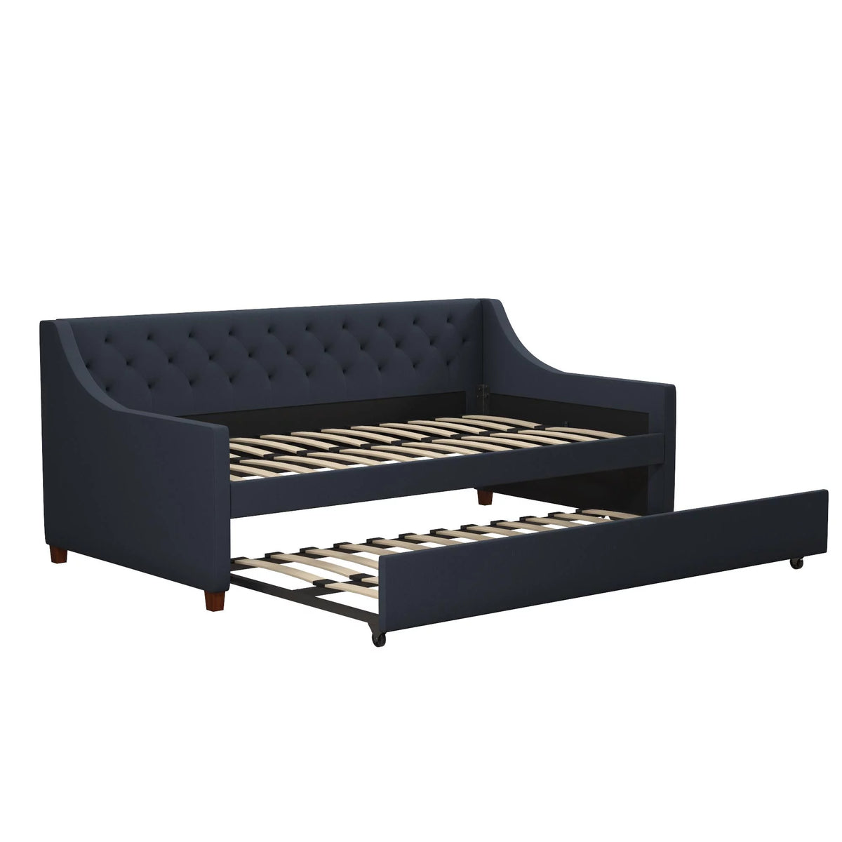 Blue Linen Daybed and Trundle V366427