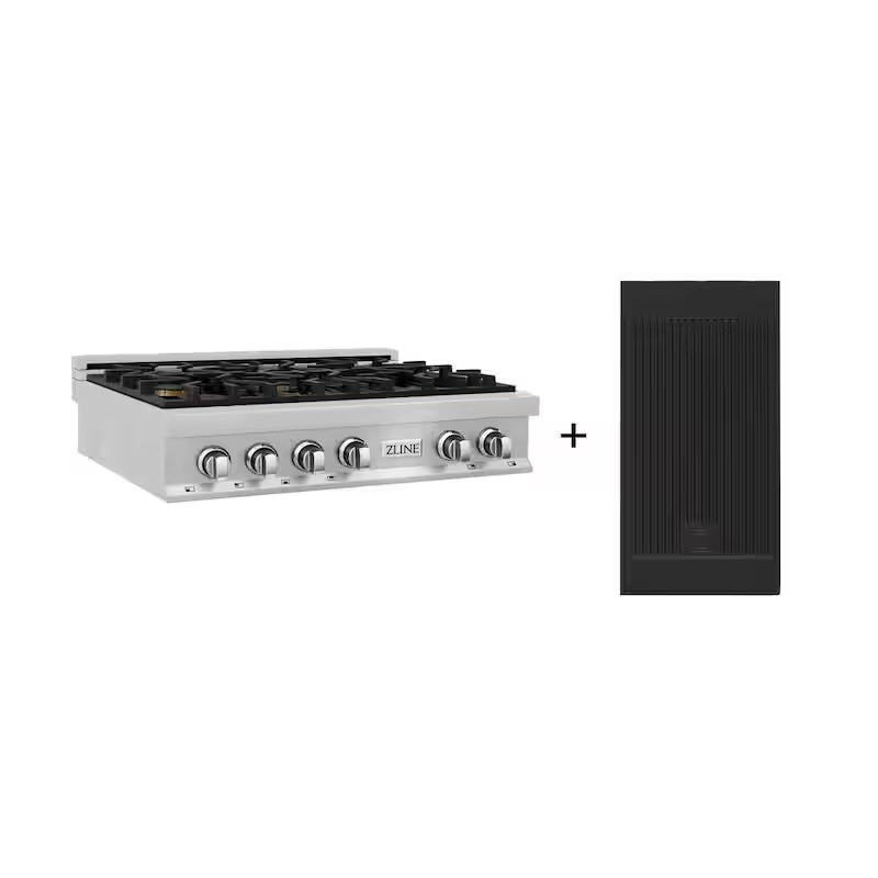 6 Burner Gas Cooktop with Griddle R552